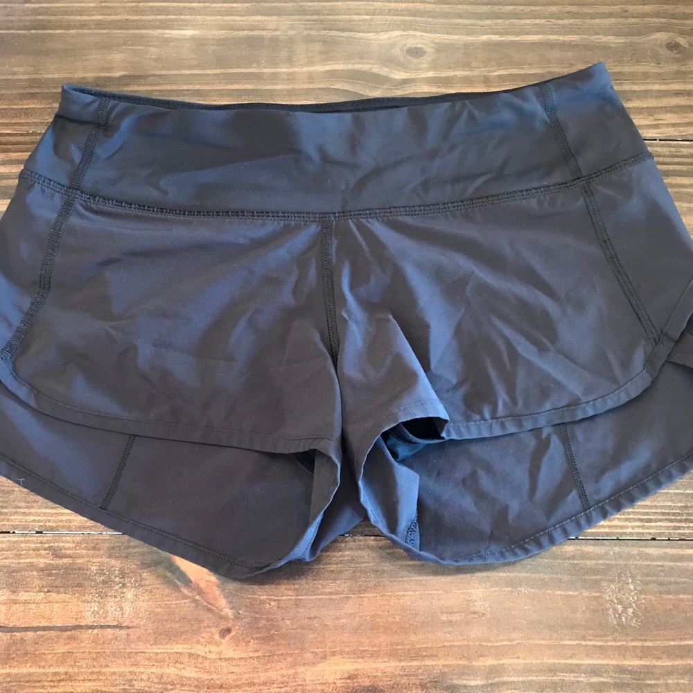 Lululemon Speed Short, Size 4, Black